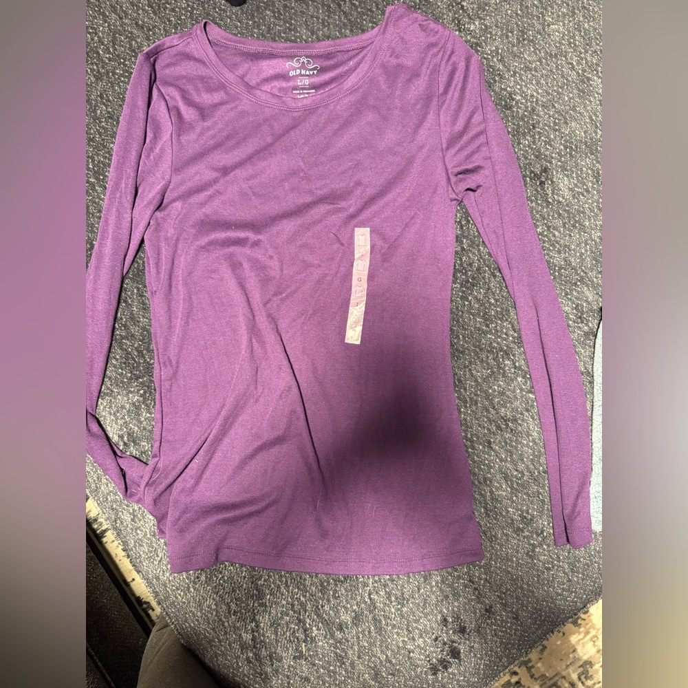 Old Navy Women's Violet Long Sleeve Tee